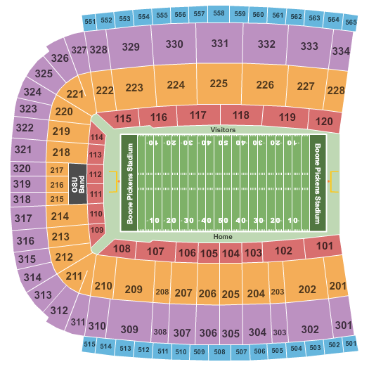 Oklahoma State Stadium Seating Chart