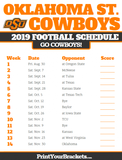 PARKING: Oklahoma State Cowboys vs. Baylor Bears at Boone Pickens Stadium